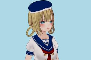 VRM Girl vrm, vrm models, vrchat, booth, female, girl, hentai, characters, animated, rigged
